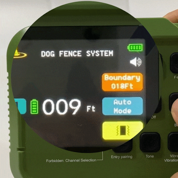 Radius Distance Set in 1-foot Units