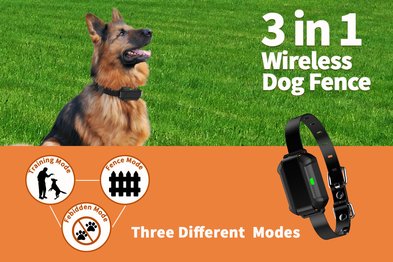 3-in-1 Wireless Dog Fence