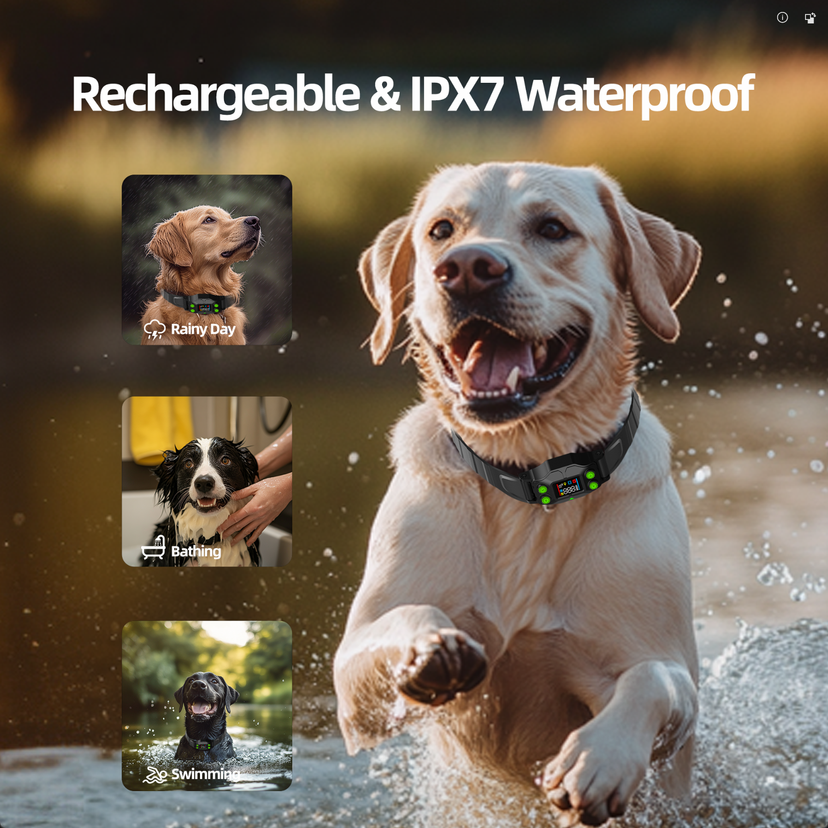 GPS Wireless Dog Fence F830Plus