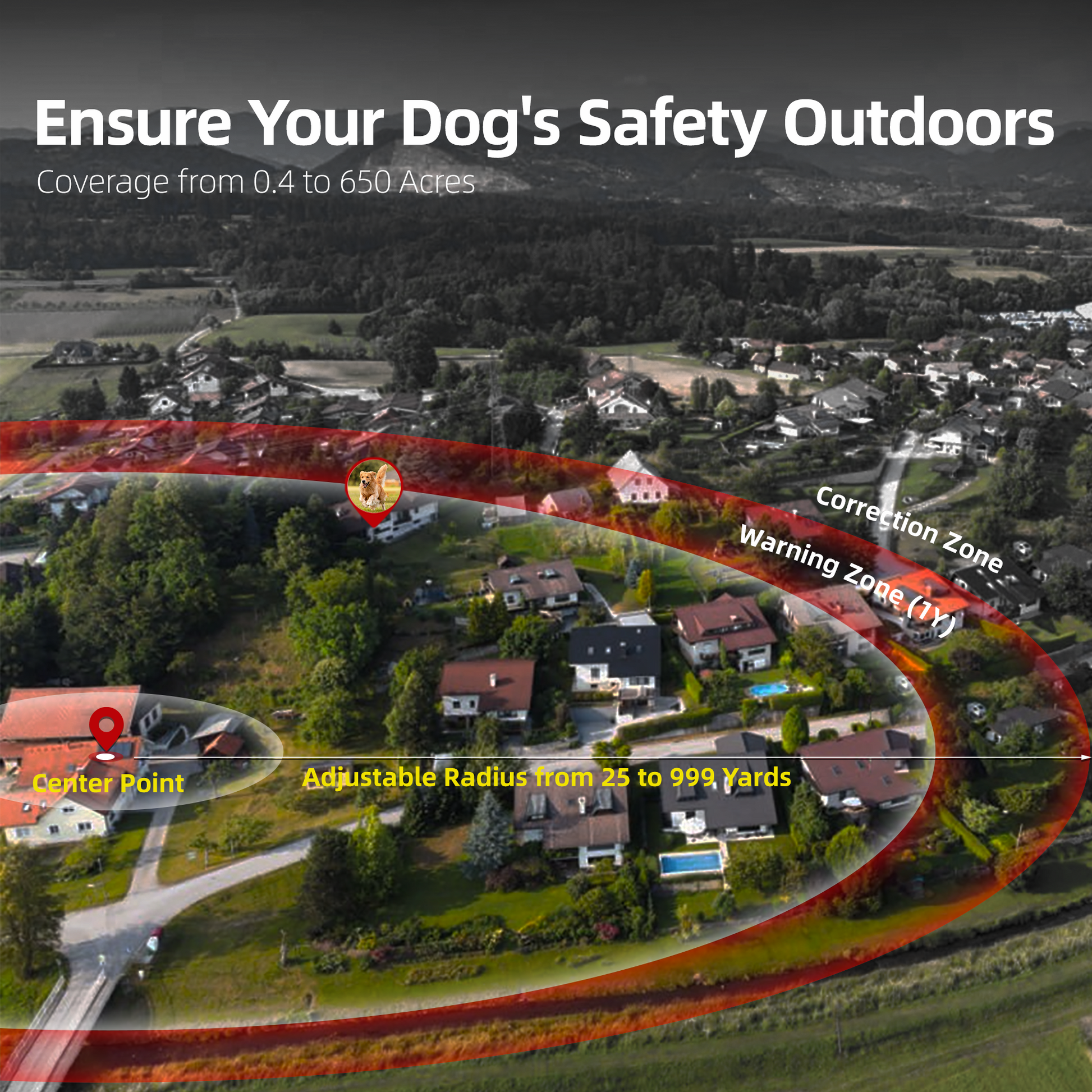 GPS Wireless Dog Fence F830Plus